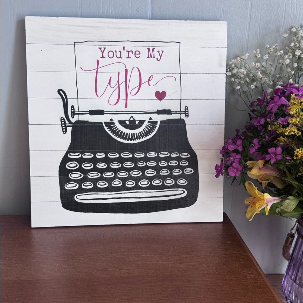 Black and White Typewriter Wall Art